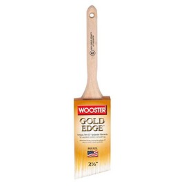 Wooster Brush E5231-2.5 Gold Edge Angle Sash Paintbrush, 2.5-Inch Size