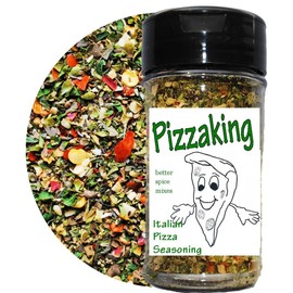 Pizzaking 1.5oz Easy Shaker Combi Pack Pizza Topping & Pizza Sauce Seasoning 2oz Easy Shaker, Unique Flavors