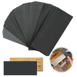 72 Pieces Sandpaper Wet Dry Sandpaper 400/600/800/1000/1200/1500/2000/2500/3000 Grit Sandpaper Body Craft Sandpaper for Metal Wood Walls