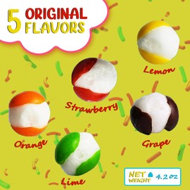 SWEETY TREATYCo Freeze Dried Cosmic Crunchies - Classic Flavors - Unique Crunch - Perfect Snack Freeze Dry Candy Gummy - Irresistible Taste - Fun Twist Crunchy Gummy Candy for All Ages 4.2 Oz packs