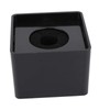 Mic Flag, Cube Shaped Portable Black 41mm Diameter Microphone Logo