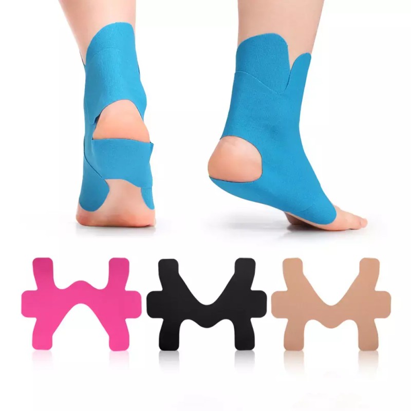 러닝 발목 보호 테이핑 운동패치 스포츠 근육테이프 [블랙] Running Ankle