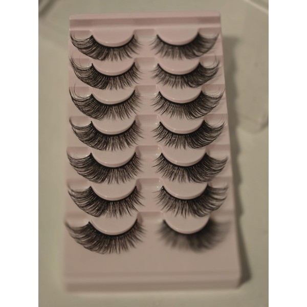 7 Pairs Foxy Cat Eye 3D Faux Mink Lashes –