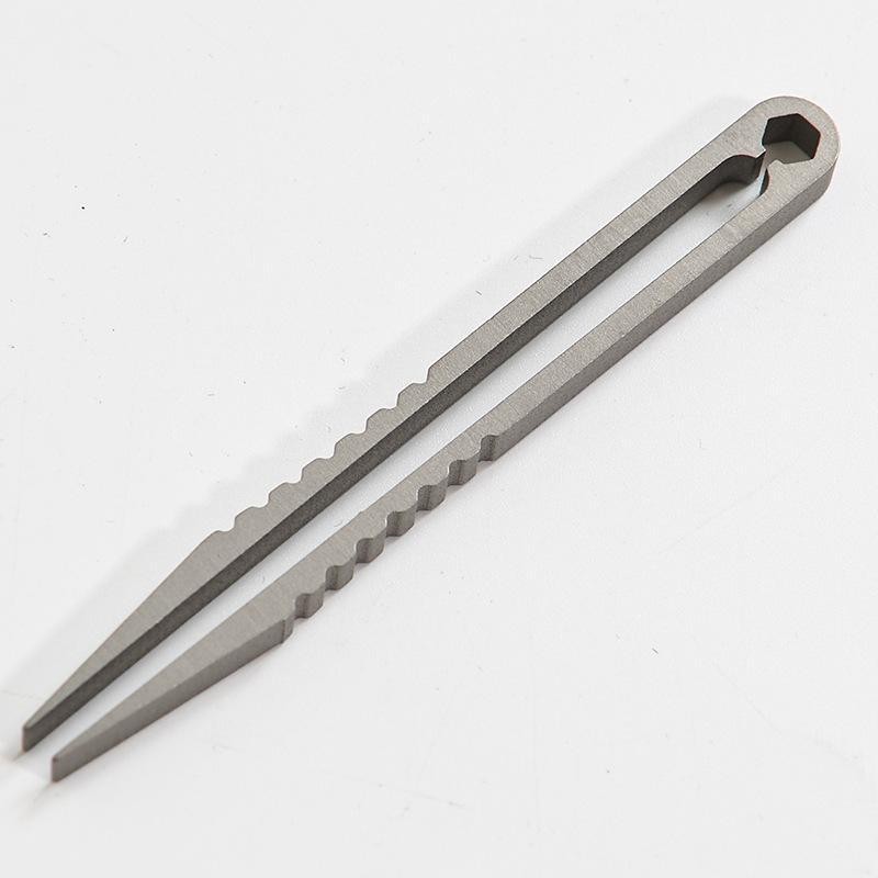 Portable Titanium Alloy Tweezer, Lightweight & Compact Tweezer with Precision