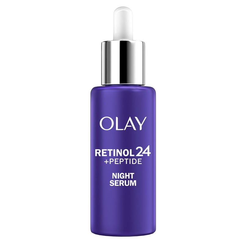 Olay Retinol 24 MAX Suero Suavizante Nocturno, Sin Fragancia, 1.3