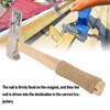 Magnetic Roofing Hammer, Multifunctional Magnet Roofing Hatchet with Wood Handle,