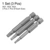 HARFINGTON 3Pcs Square Head Screwdriver Bits SQ1, SQ2, SQ3 Magnetic