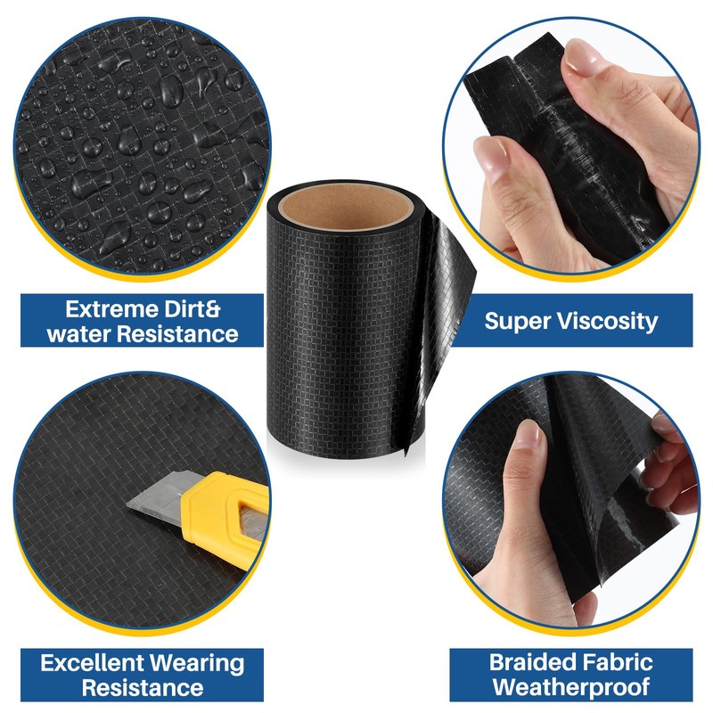 Pushglossy 2 Roll RV Underbelly Material Belly Tape 6" x