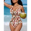 OUSIMEN Traje de Baño una Pieza para Mujer con Cuello
