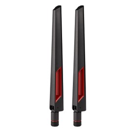 Superbat WiFi 6 6E Antenna Tri Band 2.4GHz 5GHz 6GHz RP-SMA Male WiFi Antenna for WiFi Router PC Desktop PCIe WiFi Card WiFi IP Security Cameras USB Adapter Motherboard Antenna 2-Pack