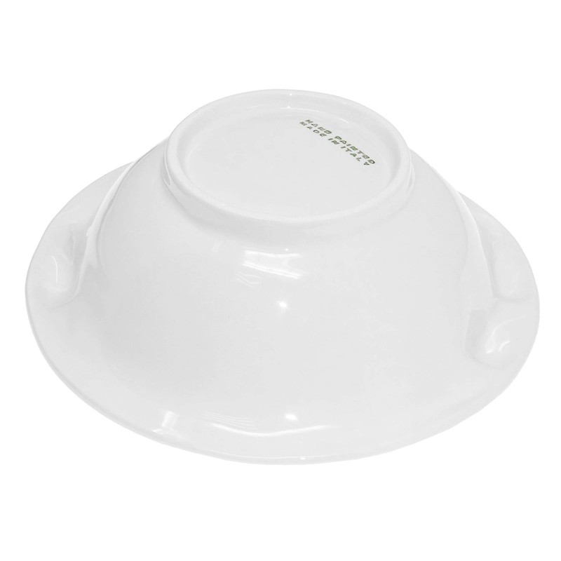 Lashuma Handmade Round Italian Ceramic Lemon Salad Bowl Ceramic Bowl