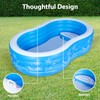 Inflatable Swimming Pool, 102” x 63” x27” Full-Sized Large Inflatable