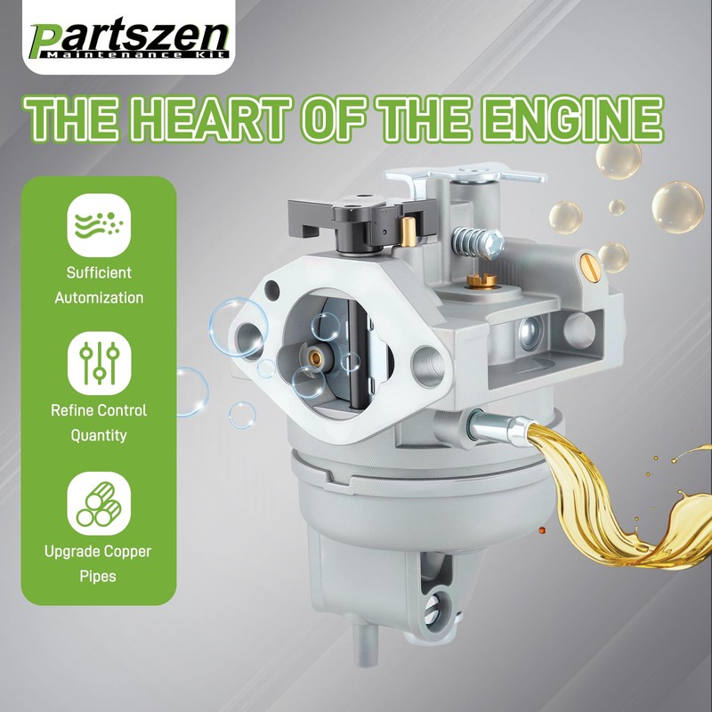 partszen 16100-Z1A-802 Carburetor Kit for Honda GC190 GC190A GC190LA GC160