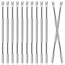 12 Pcs Seafood Forks Picks, Stainless Steel Lobster Fork Multitool Seafood Tools Nut Fork for Picnic Kitchen Oysters, Crab Leg