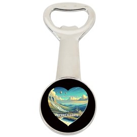 Camelback Mountain Pennsylvania Travel Souvenir Destination Heart Shape Design Magnetic Bottle Opener Single