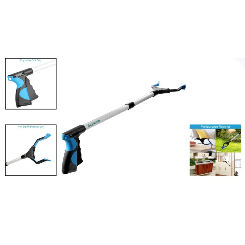 Effortless 32" Blue Grabber Tool with Non-Slip Grip - Perfect