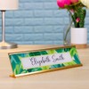 ExcelMark 2” X 8” Floral Designer Name Plate (Style 9)