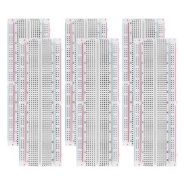PATIKIL 6 Pcs Breadboard, Solderless Breadboard Large Breadboard 830 Tie Points Prototype PCB Bread Board Electronics Kit Plates with Packaging