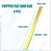 Yaocom 4 Pcs C360 Brass Flat Bar 1/4" x 1"
