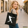 Huuraa Jute bag Baseball Gift bag Black 10 liters cotton