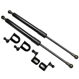 TSUBASA Lift Supports for 2003-2008 Acura TSX 1st (CL9) / Honda Accord 7th CL7 CL8 CL9 Front Bonnet Hood Modify Carbon Fiber Gas Charged Shock Dampers Spring Struts Bar (2 PCS) (Normal Black)
