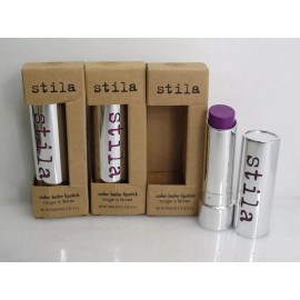 STILA COLOR BALM LIPSTICK GEMMA PINK VIOLET 09 0.12 OZ BOXED LOT OF 3
