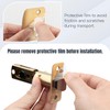 Gaurqiah Brushed Gold Heavy Duty Front Door Handle Set, Exterior