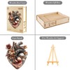 Wooden Puzzle Adults and Children, Mechanical Hear Irregular Unique Puzzle,