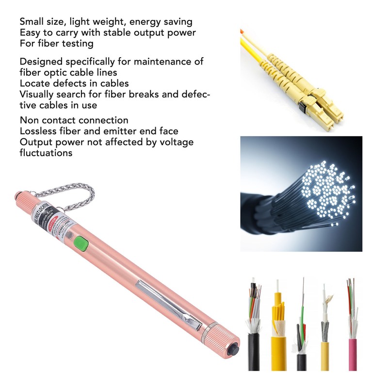 Visual Fault Locator 20KM Fiber Optic Cable Tester Source Meter