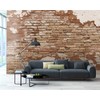 Wall Rogues WR50508 Distressed Brick Wall Mural, Brown