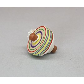 Mini Mini Japanese Traditional Wooden Toys Folk Craft Koma Set of 10 Commercial