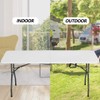 BestOffice 6FT Picnic Table Folding Table Camping Table Plastic Table