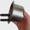 2Pcs Stainless Steel Drop-in Cup Drink Holder Silver Game Table