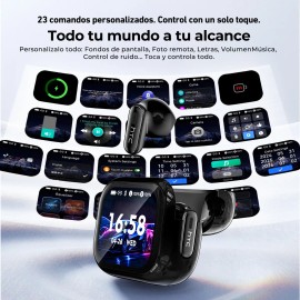 Audifonos In-ear Inalmbricos Htc Ne68 Ai Audifonos Traductores Con Smart Pantalla Tctil Bluetooth 6.0 Ipx5 Impermeable Cancelacin De Ruido Enc...     