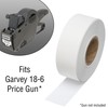 1812 White Pricing Labels for Garvey 18-6 One Line Price