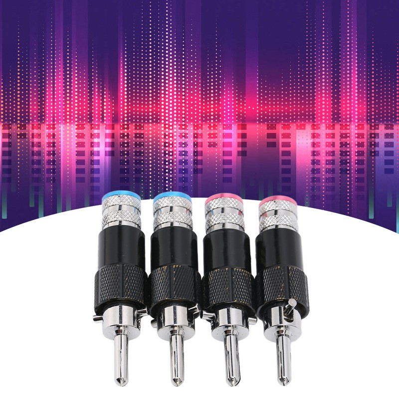Preffair Banana Plugs HIFI Banana Speaker Plug Connectors for 10mm