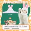 Funmo Pack of 2 Pet Rabbit Ear Hat Cat Dog