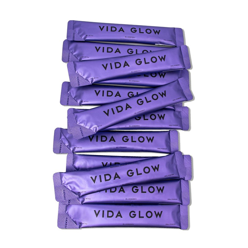 Vida Glow - Natural Hydrolysed Marine Collagen Sachets | Promotes