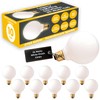 GoodBulb 25-Watt Frosted G25 Light Bulbs Incandescent Restaurant Bulb E26