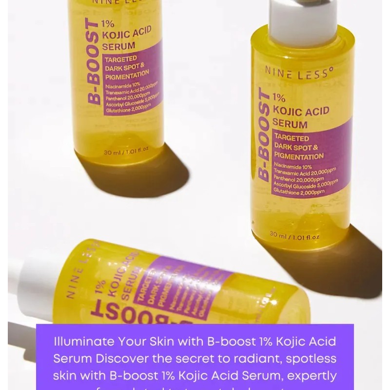 Sérum Antimanchas Nineless B-Boost con 1% Ácido Kójico y Niacinamida