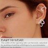 Pack of 3 ear cuffs, earrings, ear cuff, silver, gold