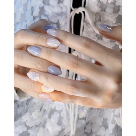 [Janef] What, give me back winter❄️Nail tips with a winter feel - no choice / [재네프]뭐야 겨울 돌려줘요❄️겨울 느낌 물씬 네일팁 - 선택없음