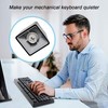 LALOCAPEYO 150Pcs Rubber O-Ring Switch Dampeners Keycap White for Cherry