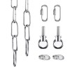Mr.Color Chrome Metal Heavy Duty Chandelier Chain - 6 Feet