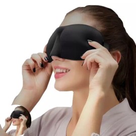 입체안대 코가편한 입체 3D 수면 안대 코튼 쿠션 눈가리개 3D Sleep Mask Cotton Cushion Eye Mask with Soft Nose Bridge