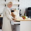 Relaxdays Bamboo Cutlery Tray with 6 Compartments for Kitchen Cutlery