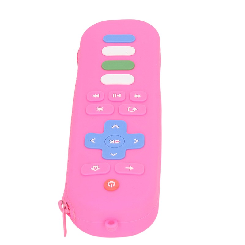 Baby Teether Bag Remote Control Shaped Dustproof Soft Silicone Pacifier