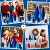 Knitgrip 12 Pcs Cone Christmas Trees Snowflake Set, Christmas Table