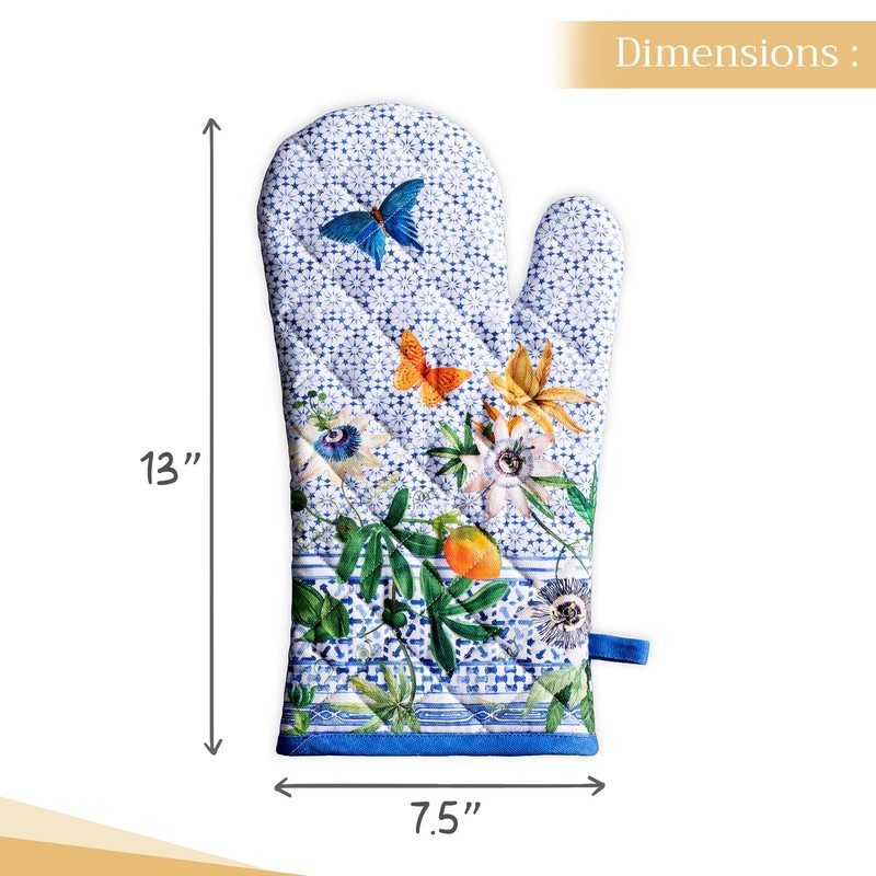 Maison d' Hermine Oven Gloves 100% Cotton Oven Mitt 7"