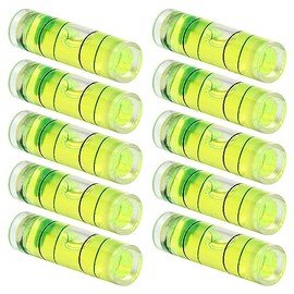 Utoolmart 10pcs Bubble Level, 9.5Ã34mm Mini Universal Spirit Levels Bubble for Picture Hanging, Measuring Instruments Layout Tools